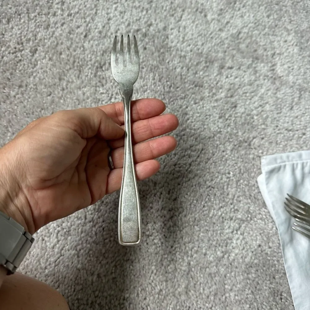 AWS Wellner 24 Piece Fish Knife & Fork Set  Silver Plated Vintage Circa 1930's